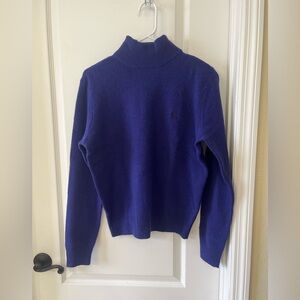 Ralph Lauren Vintage Women’s Purple 100% Lambswool Turtleneck Sweater Medium